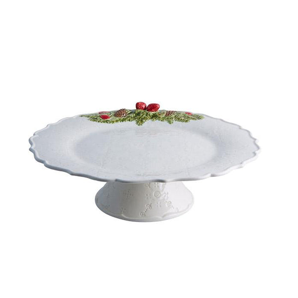 Bordallo Pinheiro Christmas Garland Cake Stand - 35.5cm