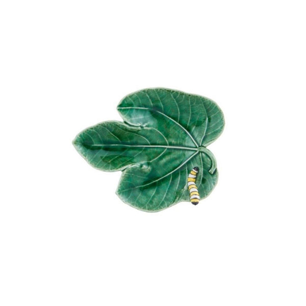 Bordallo Pinheiro Countryside Leaf Dish - Caterpillar