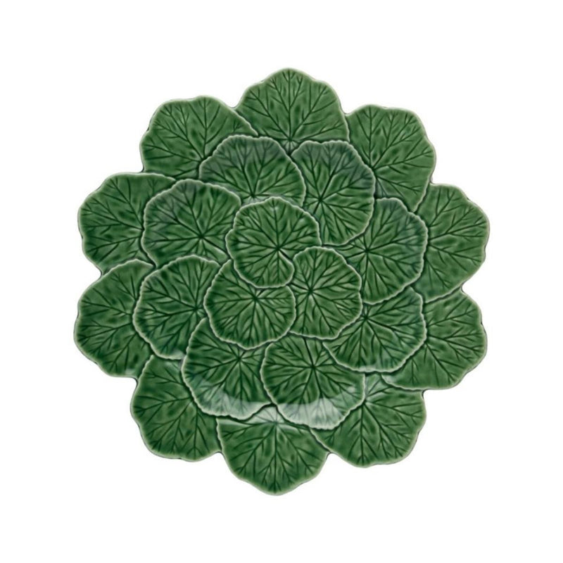 Bordallo Pinheiro Geranium Leaf Serving Plate - 33cm