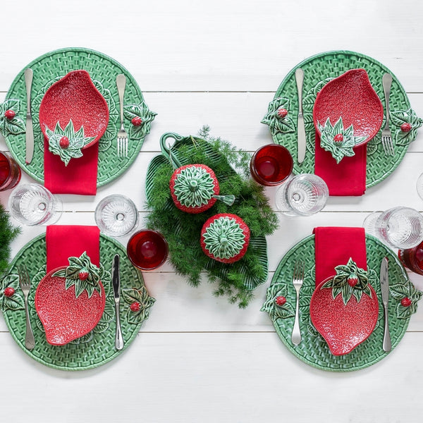 Bordallo Pinheiro Strawberry Plate - 20cm