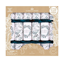 Botanical Leaves Christmas Crackers - Pack of 6
