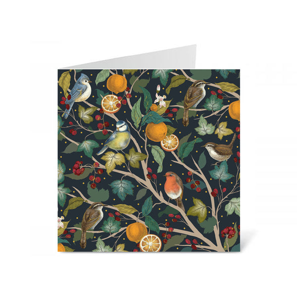 Boxed Luxury Christmas Cards (Pack of 8) - Tree of Festive Birds