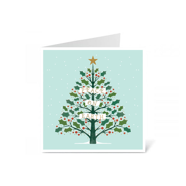 Box of Charity Christmas Cards (Pack of 6) - Peace Tree
