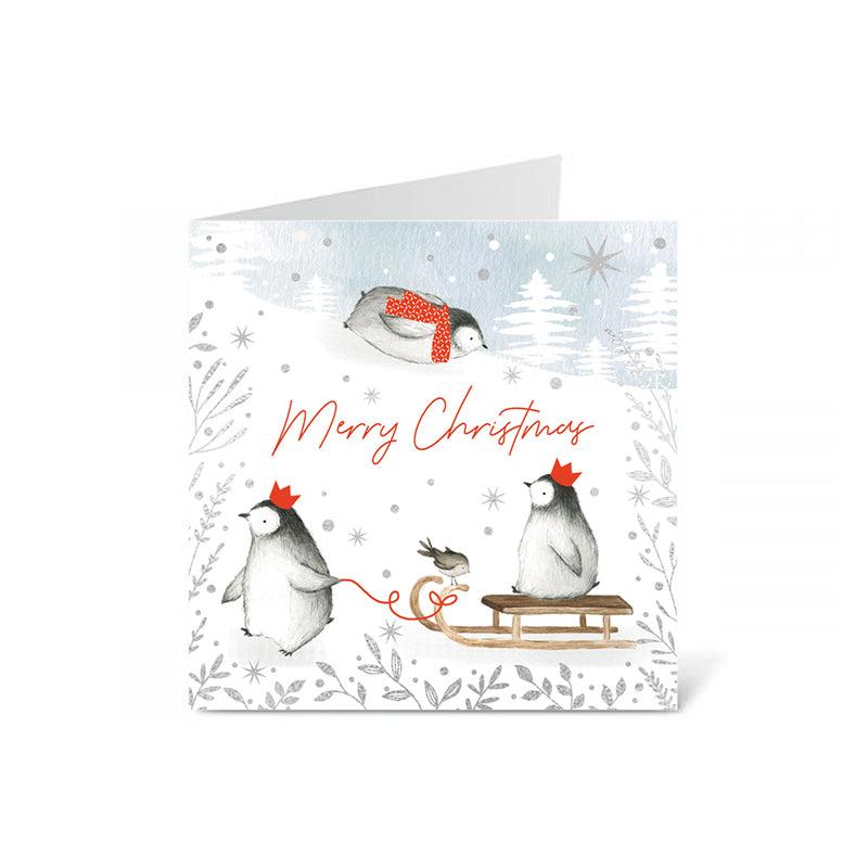 Box of Charity Christmas Cards (Pack of 6) - Penguins