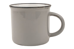 Canvas Home Large Tinware Mug - Light Grey
