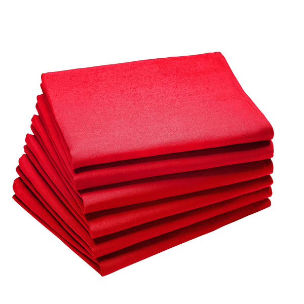 Coucke Plain Cotton Napkin - Cerise