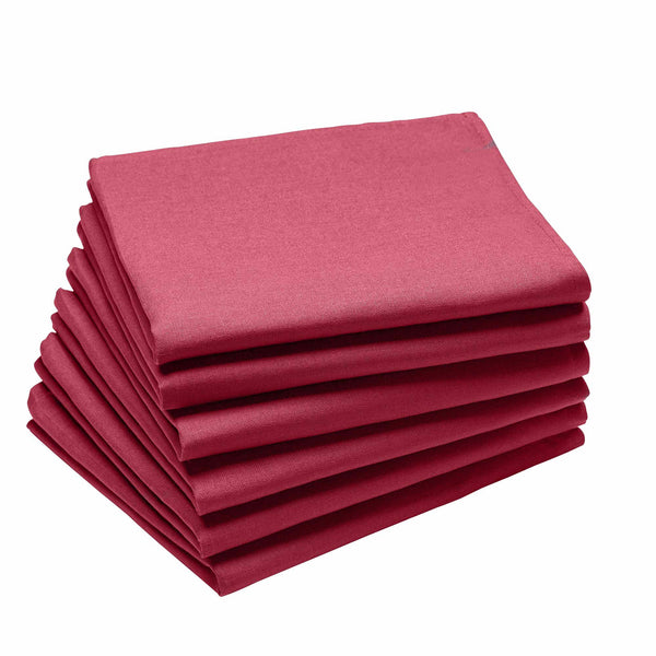 Coucke Plain Cotton Napkin - Griotte