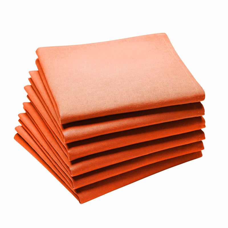 Coucke Plain Cotton Napkin - Mandarine