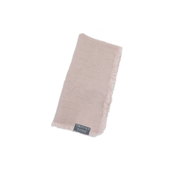 Canvas Home Linen Fringe Napkin - Pink