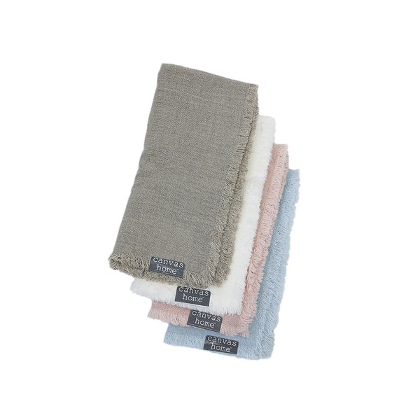 Canvas Home Linen Fringe Napkin - Pink