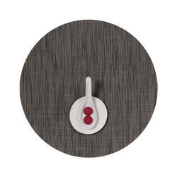 Chilewich Round Bamboo Placemat - Flannel