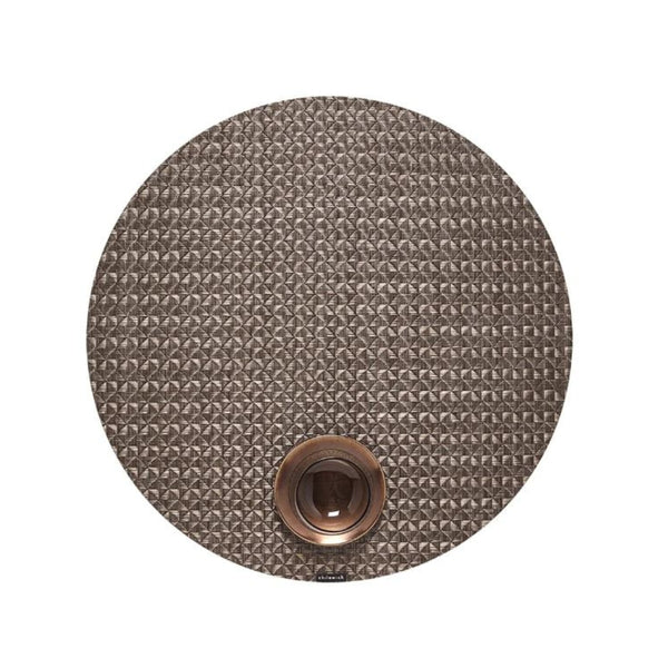 Chilewich Round Origami Placemat - Cocoa
