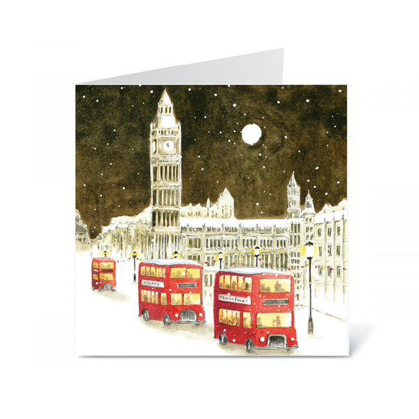 Christmas Card Wallet Pk 10 - London Bus