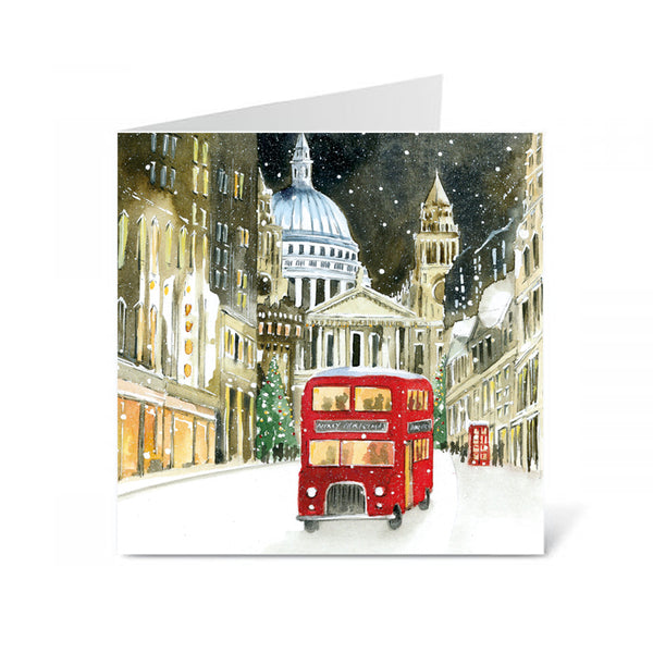 Christmas Card Wallet Pk 10 - London Bus