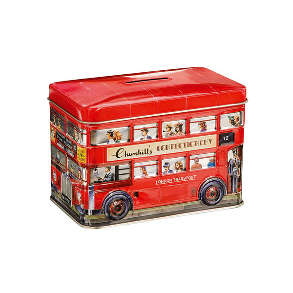 Churchills London Bus Tin With Toffees