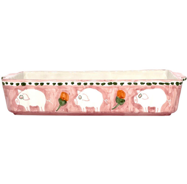 Amalfi Pink Cortile Oven/Serving Dish - 43cm