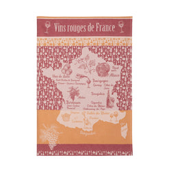 Coucke Jacquard Kitchen Towel | Red Wine (New)