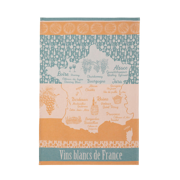 Coucke Jacquard Kitchen Towel | White Wine
