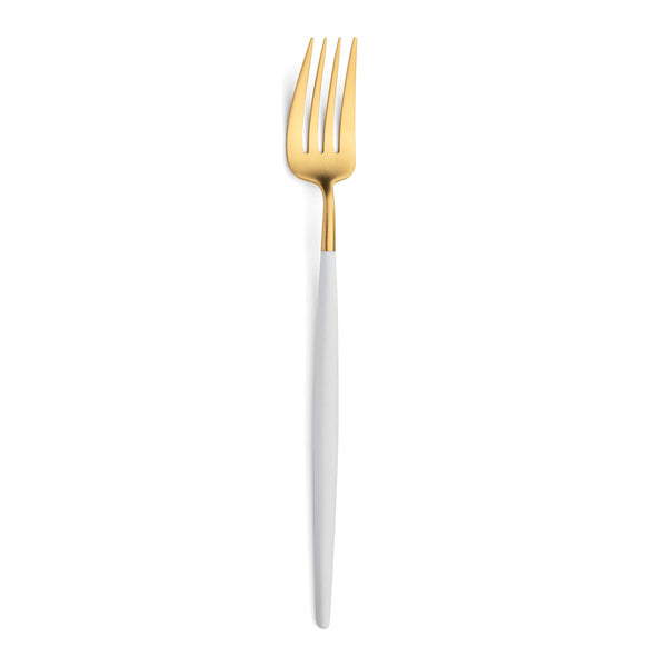 Cutipol Goa Cutlery Serving Fork - White & Gold