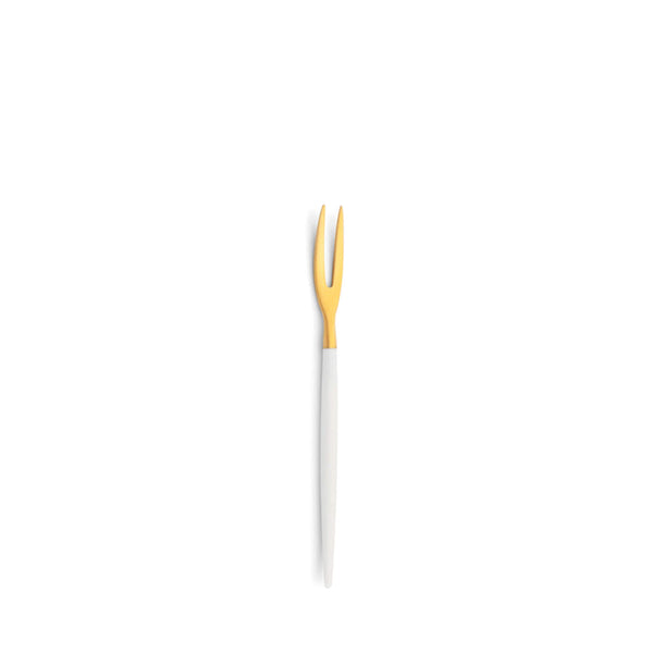 Cutipol Goa Cutlery Snail Fork - White & Gold