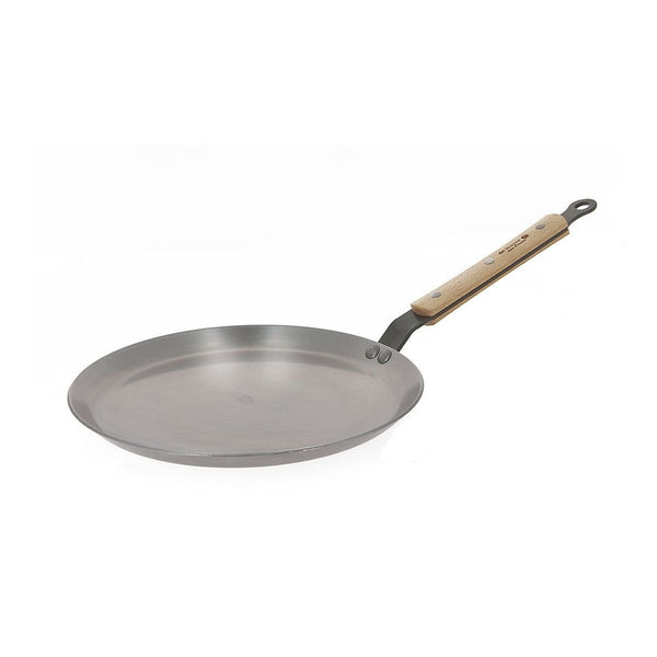 De Buyer Mineral B Crepe Pan with Wooden Handle - 24cm