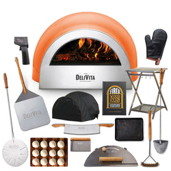 Delivita Wood-Fired Pizza/Oven - Orange Blaze | Complete Collection