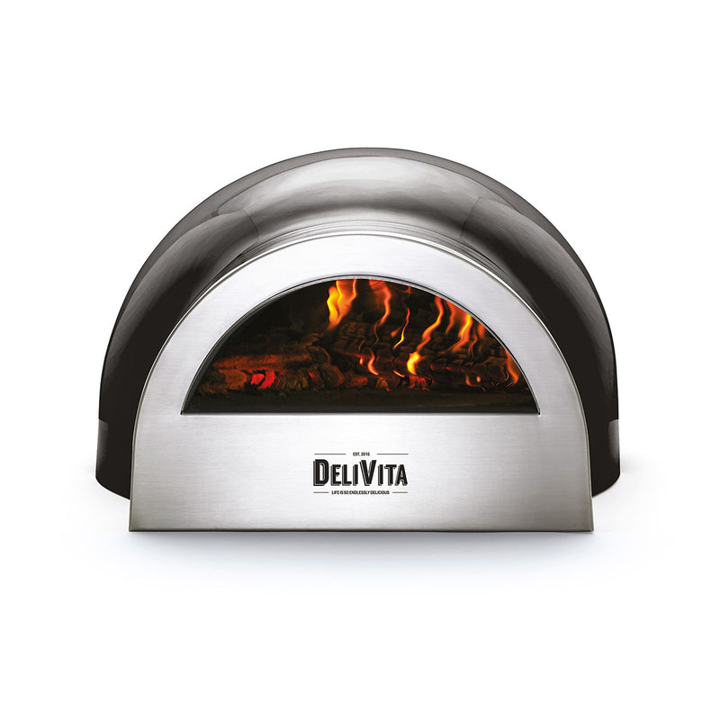 Delivita Wood-Fired Oven - Very Black