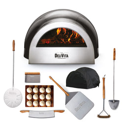 Delivita Wood-Fired Oven - Very Black | Pizzaiolo Bundle