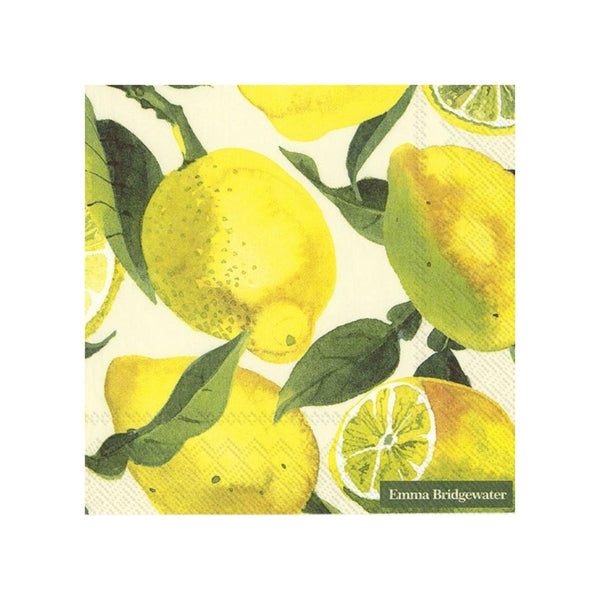 Emma Bridgewater Pack of 20 Paper Napkins  - Lemons