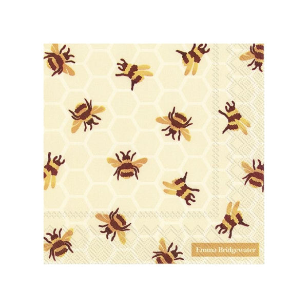 Emma Bridgewater Pack of 20 Paper Napkins - Bees