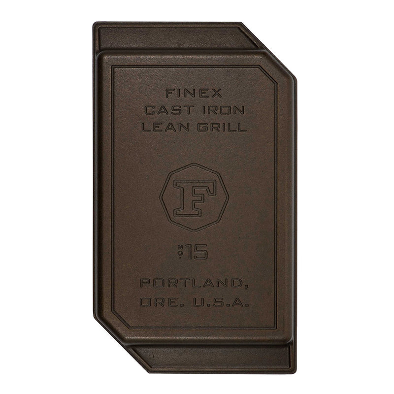 Finex Cast Iron Lean Rectangle Grill Pan