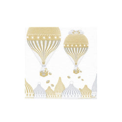 Francoise Paviot Cocktail Napkins - Gold Balloons