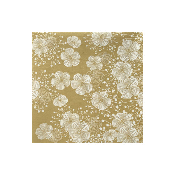 Francoise Paviot Cocktail Napkins - Gold Snowdrop