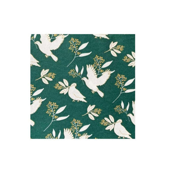 Francoise Paviot Cocktail Napkins - Green Doves