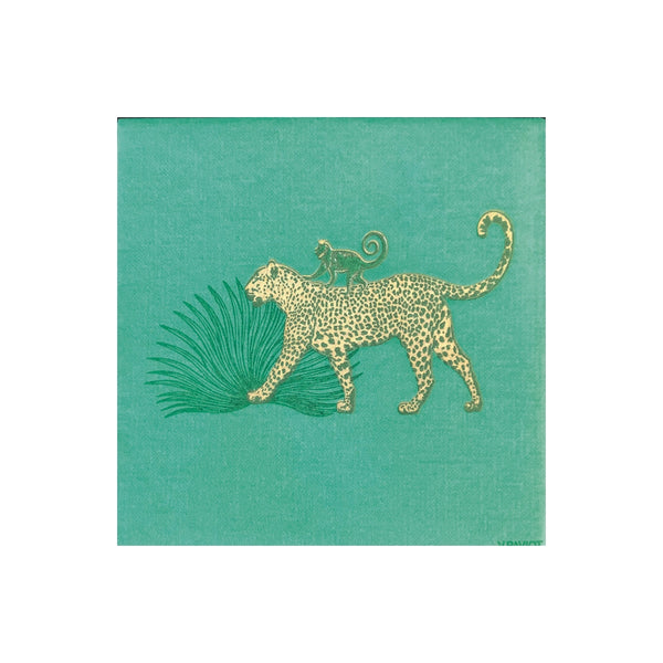 Francoise Paviot Cocktail Napkins - Panther