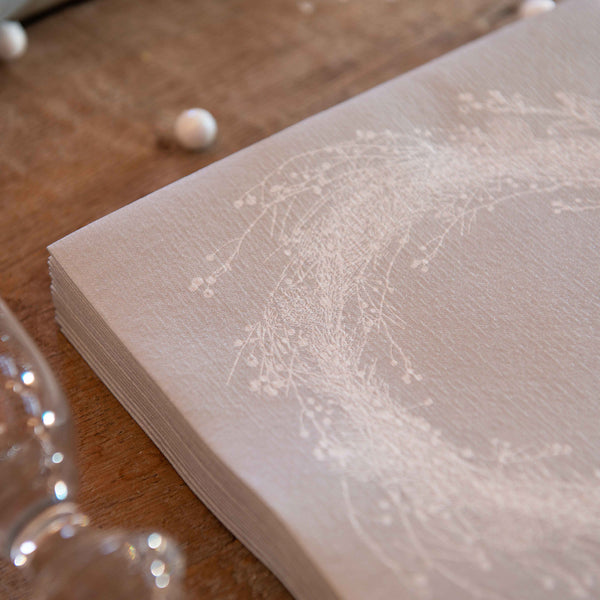 Francoise Paviot French Dinner Napkins - Silver Wreaths