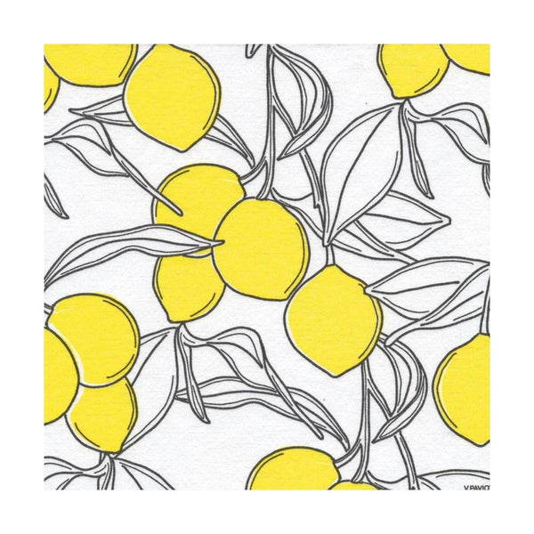 Francoise Paviot French Dinner Napkins - Citron Lemon