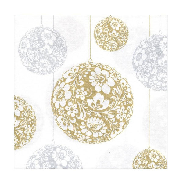 Francoise Paviot French Dinner Napkins - Gold Bauble