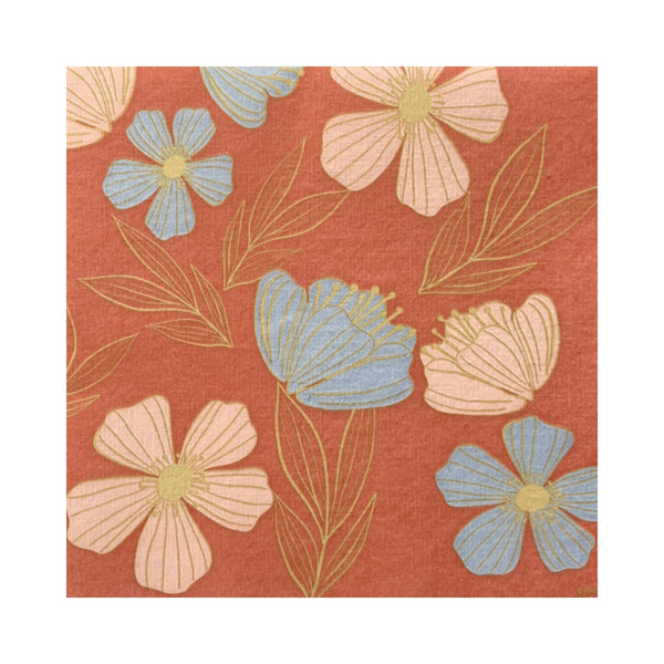 Francoise Paviot French Dinner Napkins - Red Pansy