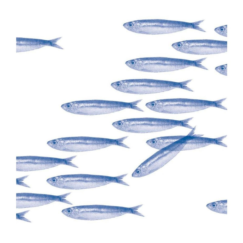 Francoise Paviot French Dinner Napkins - Sardines