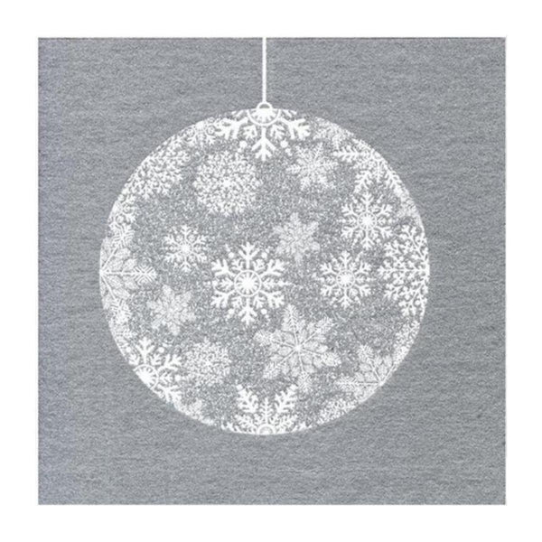 Francoise Paviot French Dinner Napkins - Silver Bauble
