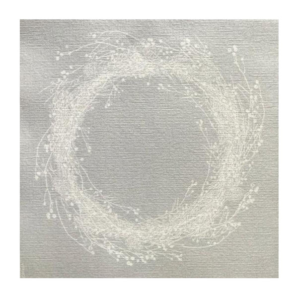 Francoise Paviot French Dinner Napkins - Silver Wreaths