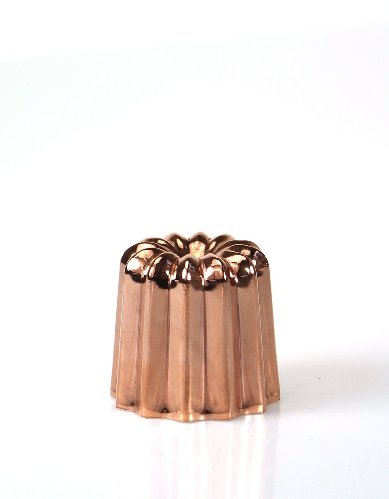 de Buyer Fluted Copper Canele Mould - 4.5cm