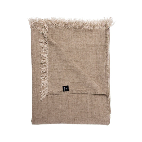 Himla Levelin Tablecloth - Throw/Natural