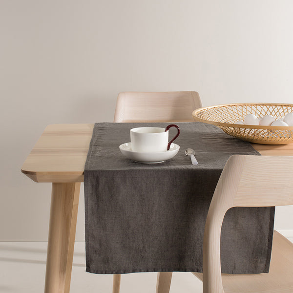 Himla Sunshine Table Runner - Charcoal