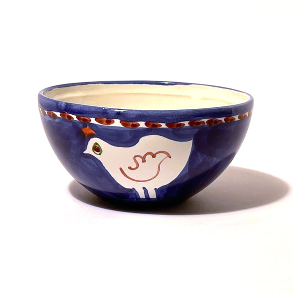 Amalfi Blue/Red Gallina Bowl - 14cm