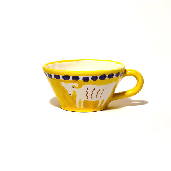 Amalfi Yellow Capra Conical Cup