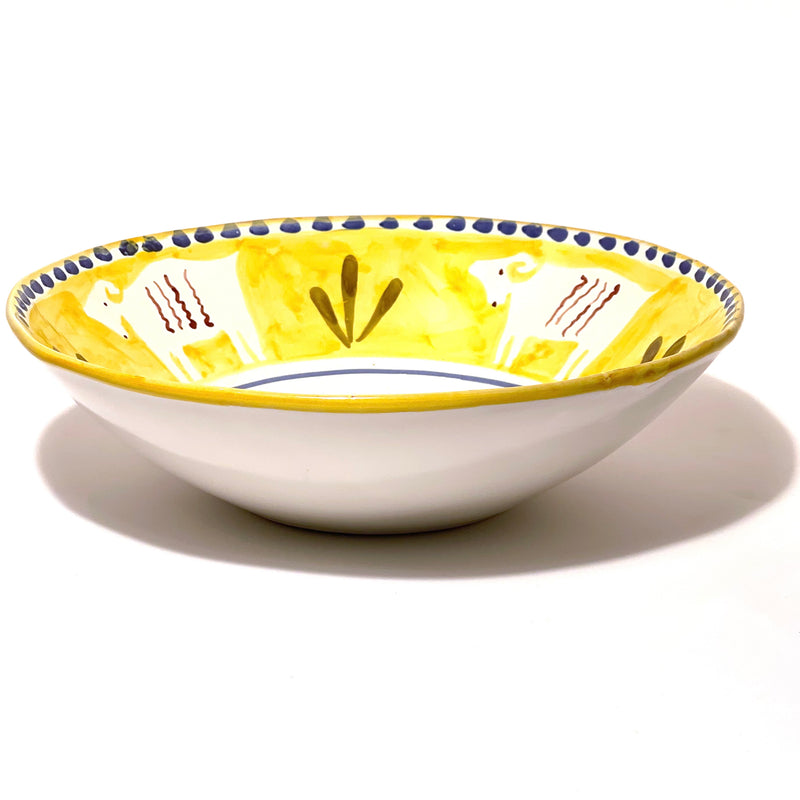 Amalfi Yellow Capra Salad Bowl - 32cm