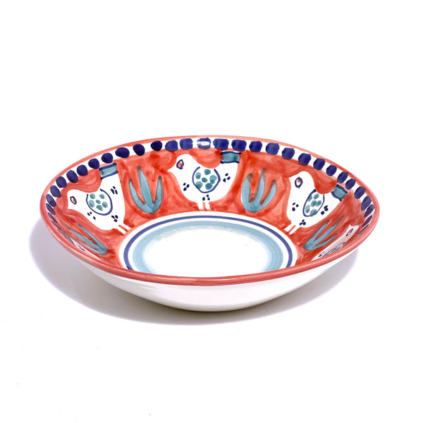 Amalfi Pink Gallina Pasta Bowl - 23cm