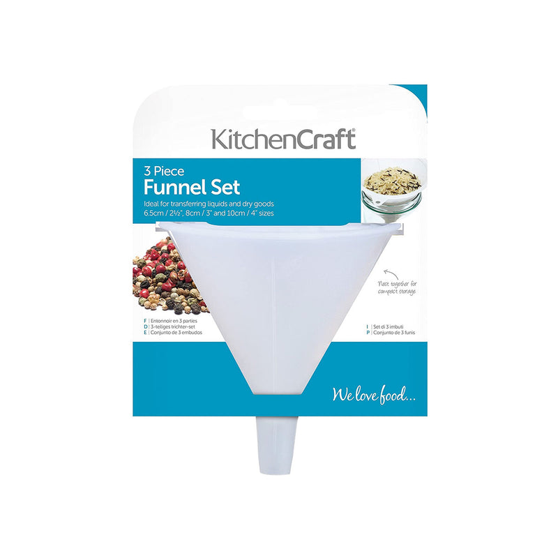 KitchenCraft Funnel Set of 3